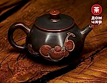 Авторский Чайник из Гуанси, Шипяо "Личи и Кузнечик" #280,190мл.