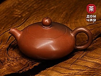 Авторский Чайник из Гуанси "Плоский Сиши" #262, в 3х обьемах на 115, 150, 170мл